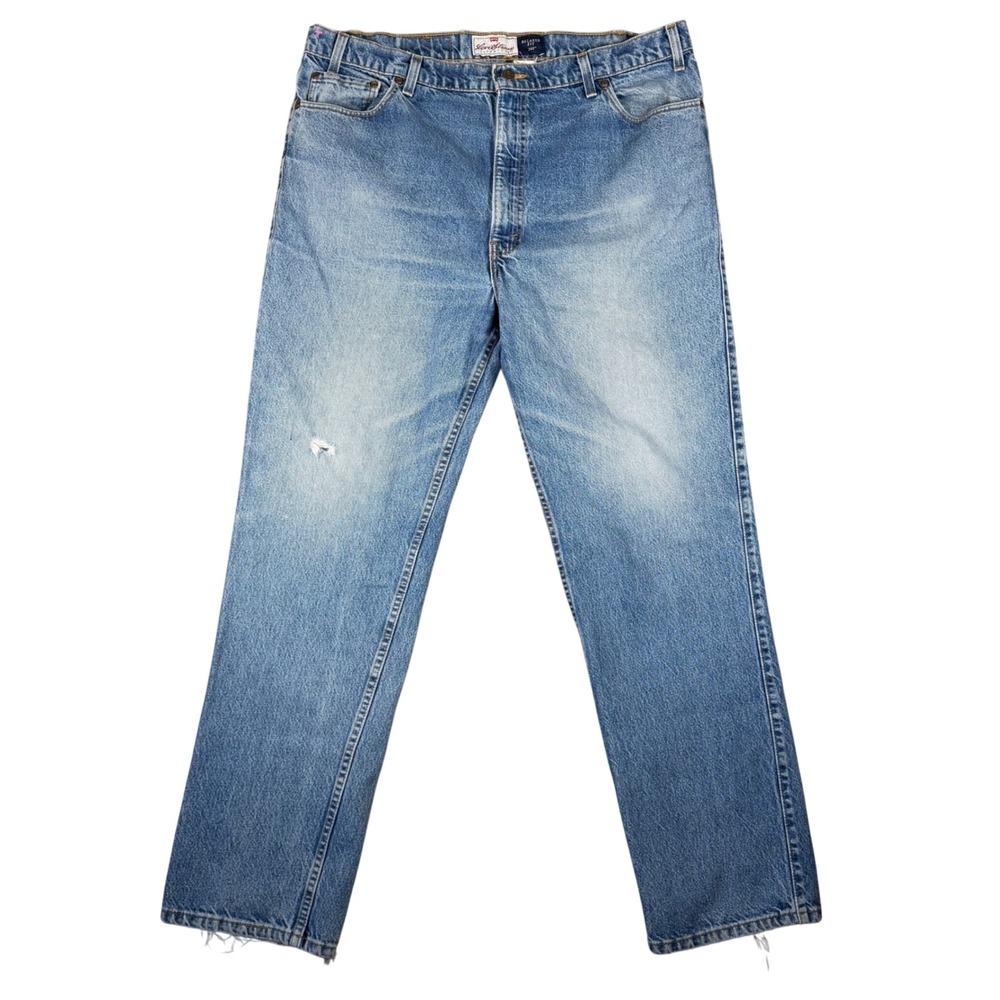 Levi Strauss Signature 540 Mens Relaxed Fit Light Wash Blue Jeans W42 L32 2297